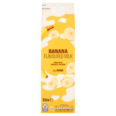 ASDA Banana Flavoured Milk Drink 1 Litre