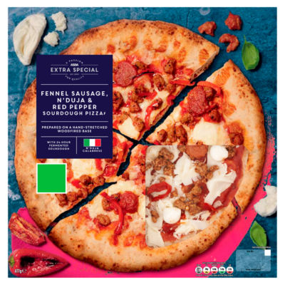 ASDA Extra Special fennel sausage pizza 477g - British product