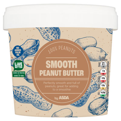 ASDA Smooth Peanut Butter 1kg - British product