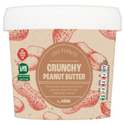 ASDA crunchy peanut butter 1kg - British product