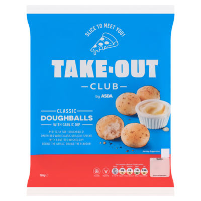 ASDA doughballs with garlic dip 160g - British product