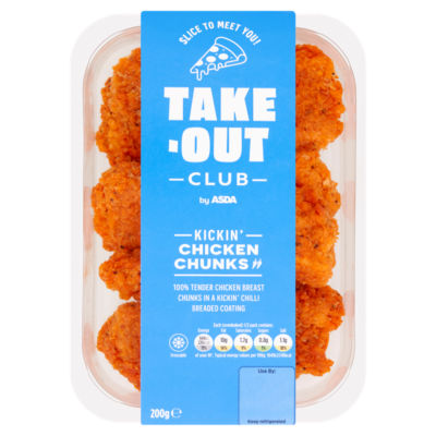ASDA Take-Out Club Kickin Chicken Chunks 200g - British product