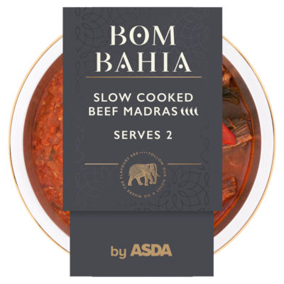 Bom Bahia Beef Madras Ready Meal 400g - British product