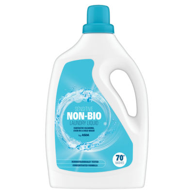 ASDA sensitive non-bio laundry liquid 70 washes - British product