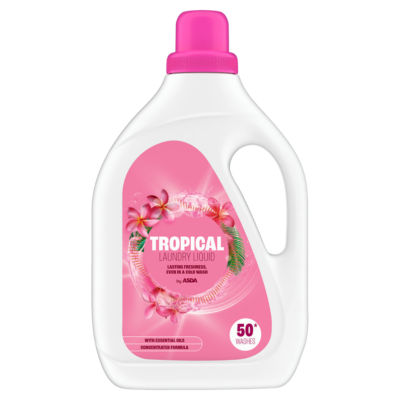 ASDA tropical laundry liquid 50 washes - British product