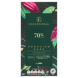 ASDA Peruvian dark chocolate bar 100g - British product