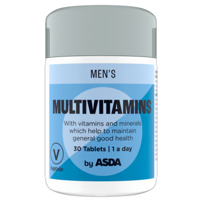 ASDA Men's Multivitamins Health Supplement 30 Tablets