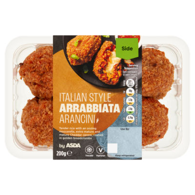 ASDA Italian Style Arrabbiata Arancini 200g - British product