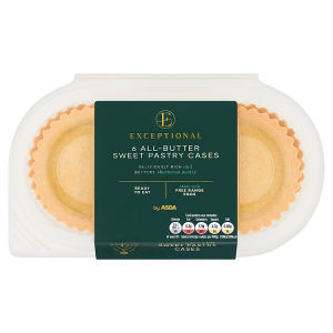 ASDA Exceptional All-Butter Sweet Pastry Cases 6 Pack 144g