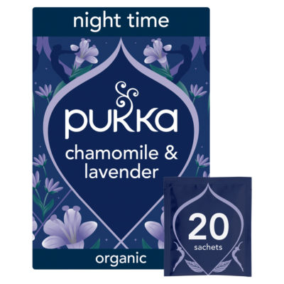 Pukka night time chamomile herbal tea 20g, imported from the UK