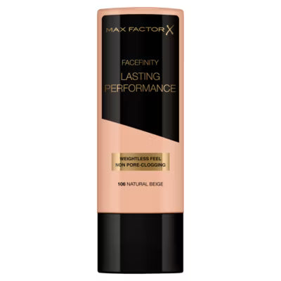 Max Factor foundation in shade 106 Natural Beige, 35ml, imported from the UK