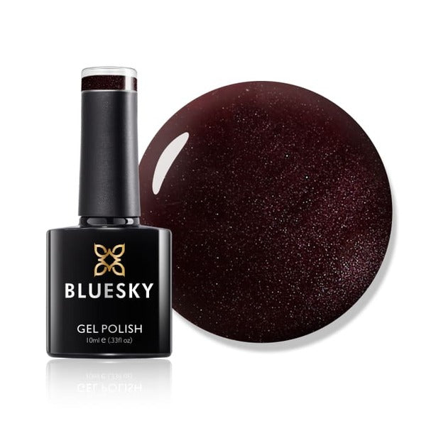 Bluesky gel polish dark burgundy bottle - British product