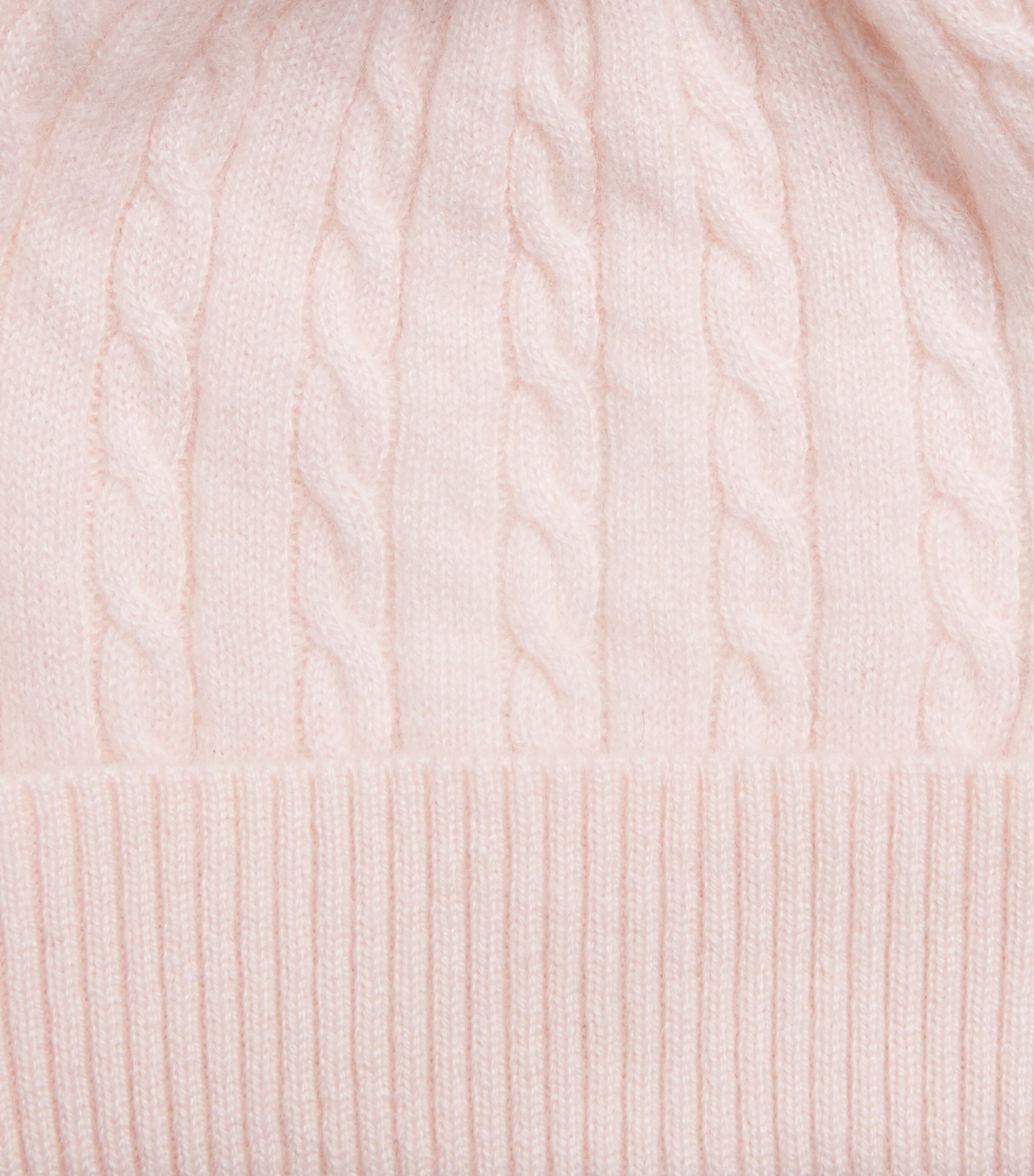 Purebaby cashmere cable-knit beanie, imported from the UK