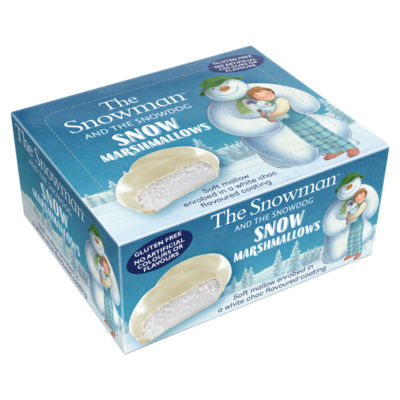 Rose Manufacturing Snowman marshmallows chocolate coating (British brand)