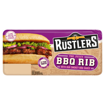 Rustlers BBQ Rib with Smokey BBQ Sauce Burger 157g