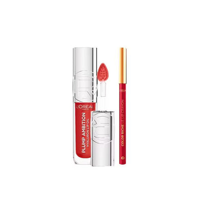 L'Oréal Paris Plump Ambition Lip Oil Liner Bundle Cherry