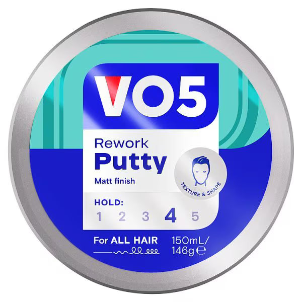 Vo5 Rework Hair Putty 150ml (British brand)