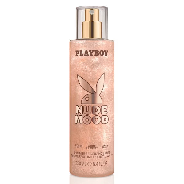 Playboy Nude Mood Shimmer Fragrance Mist 250ml, imported from the UK