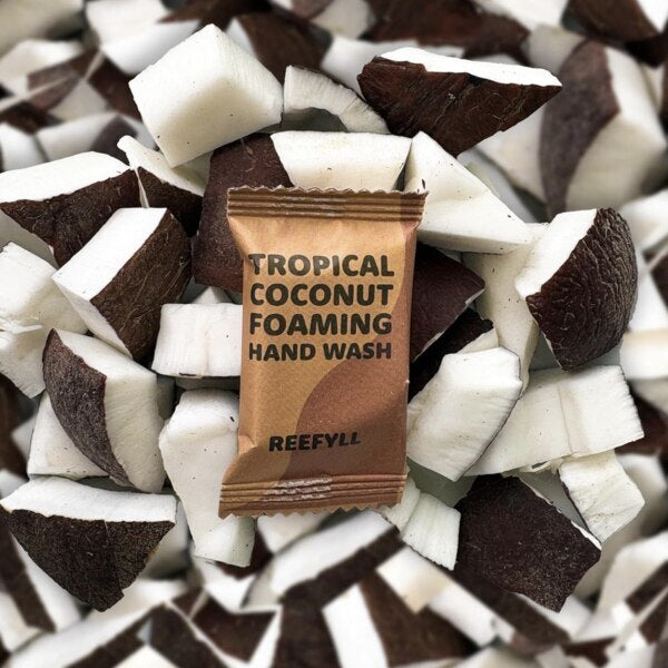 Reefyll foaming soap tablets tropical coconut 5 units imported from the UK