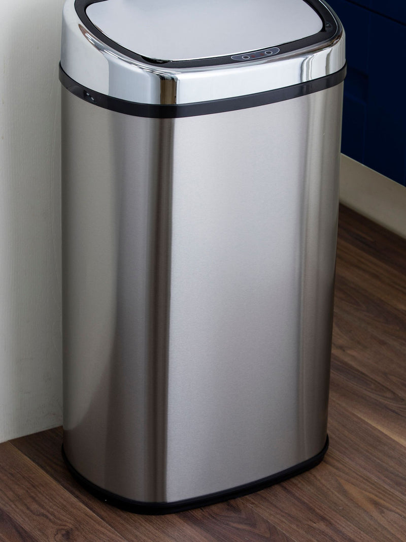 Tower metal sensor lid 58L kitchen bin (British brand)