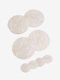 Natural marble effect placemat and coaster set set of 4 (British brand)