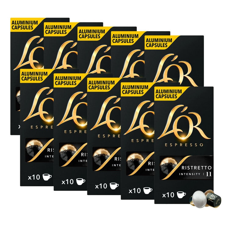 L'OR Ristretto coffee capsules 100 servings, UK version