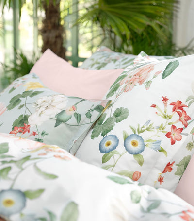 Hand-Illustrated Floral Oxford Pillowcase 50cm x 75cm