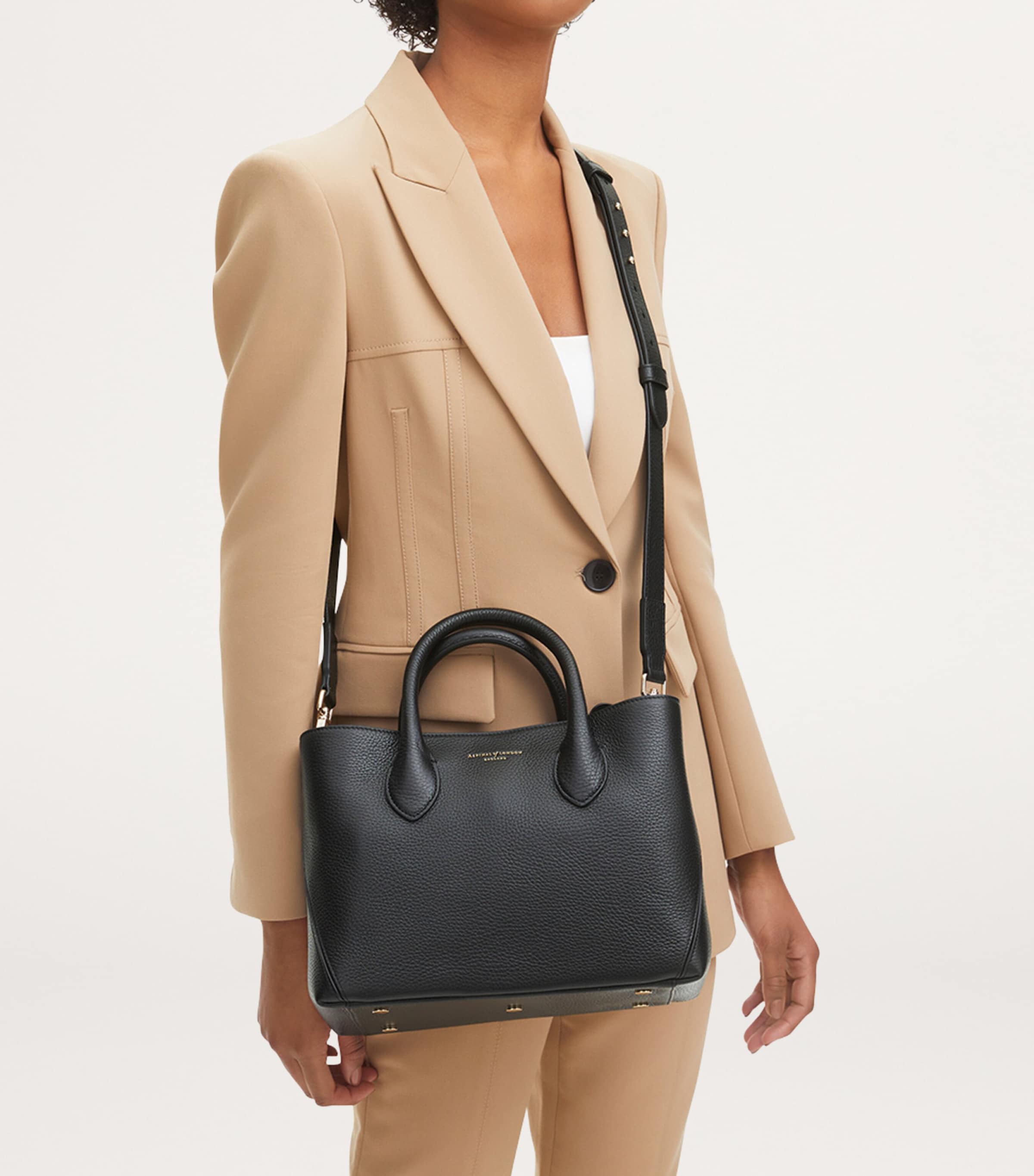 Aspinal Of London Midi Leather London Tote Bag