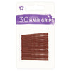 Superdrug Gloss Bobby Pins Brown Pack Of 30 (British brand)