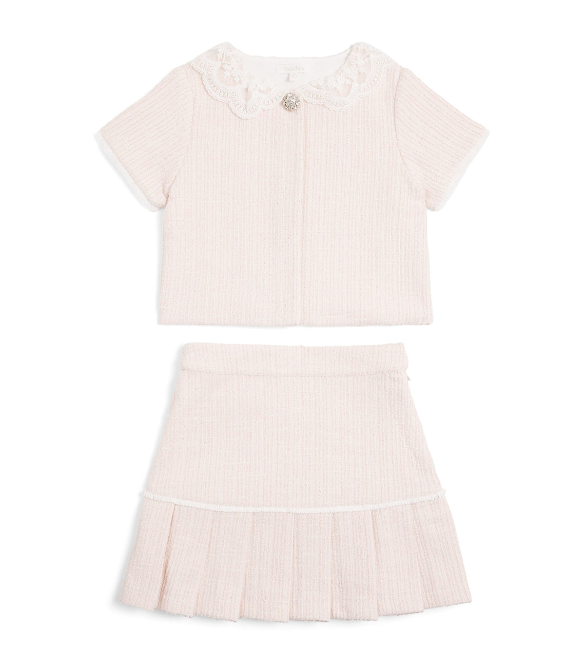 Patachou children's tweed top and skirt set for ages 3-14, imported from the UK