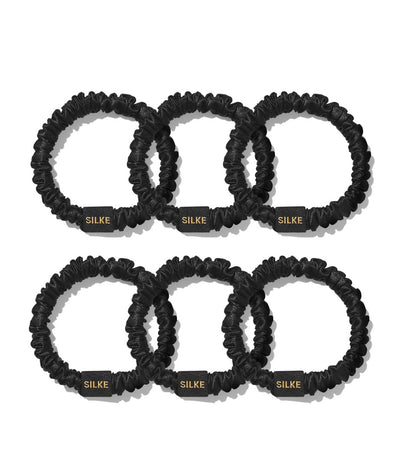 Silk Hair Ties Set of 6 for Gentle Hold and Reduced Breakage