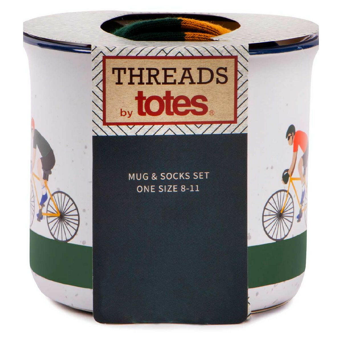 Threads by Totes Cycling Mug & Socks GOODS Boots   
