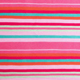 Baby Blanket Pink Striped Knit 80cm x 100cm - British product