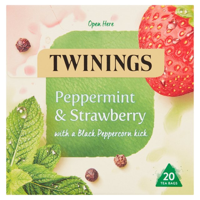 Twinings Peppermint & Strawberry Fruit Tea   20 per pack GOODS M&S   
