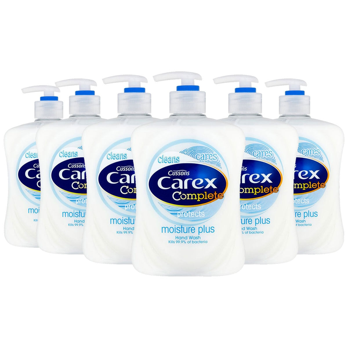 Carex antibacterial liquid hand wash 6 x 500ml - British product