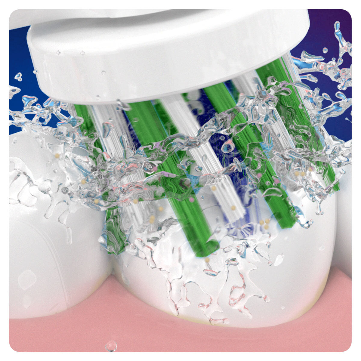 Oral-B CrossAction replacement toothbrush heads 8 pack, imported from the UK