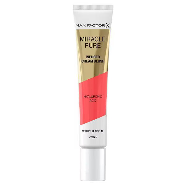Max Factor Cream Blush 02 Sunlit Coral (British brand)