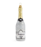 Glittering Champagne Bottle Christmas Tree Decoration