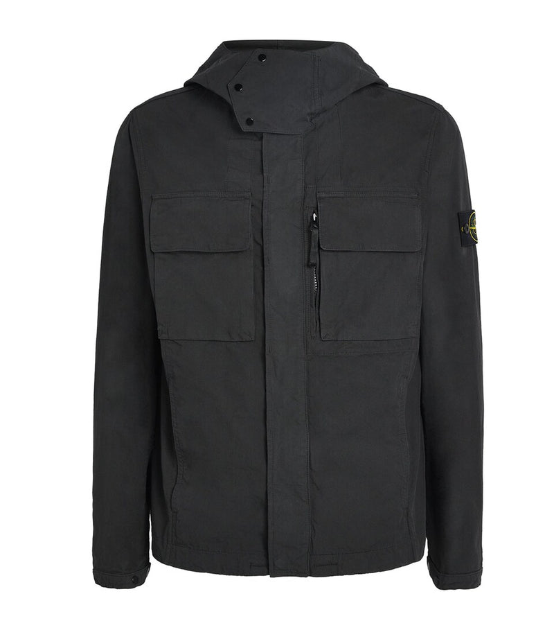 Men's Hoodie with Logo Patch on Sleeve