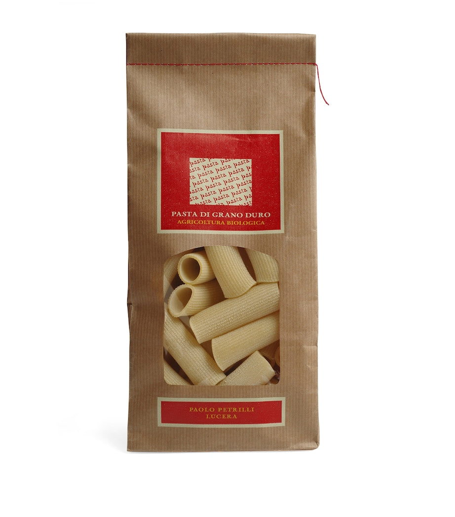 Paolo Petrilli organic rigatoni pasta 500g, imported from the UK