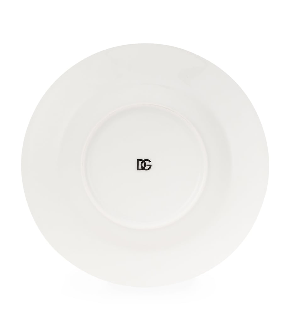 Dolce&Gabbana DG Logo Soup Plates, set of 2, 20cm - British product