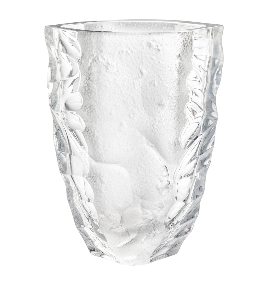 Lalique Silex vase 14cm, UK version
