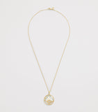 L'ATELIER NAWBAR Yellow Gold and Diamond Sunrise Pendant Necklace
