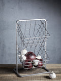 Industrial grey two-tier storage basket, UK version