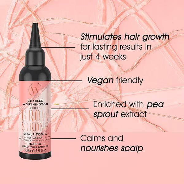 Charles Worthington scalp tonic grow strong 100ml, UK version