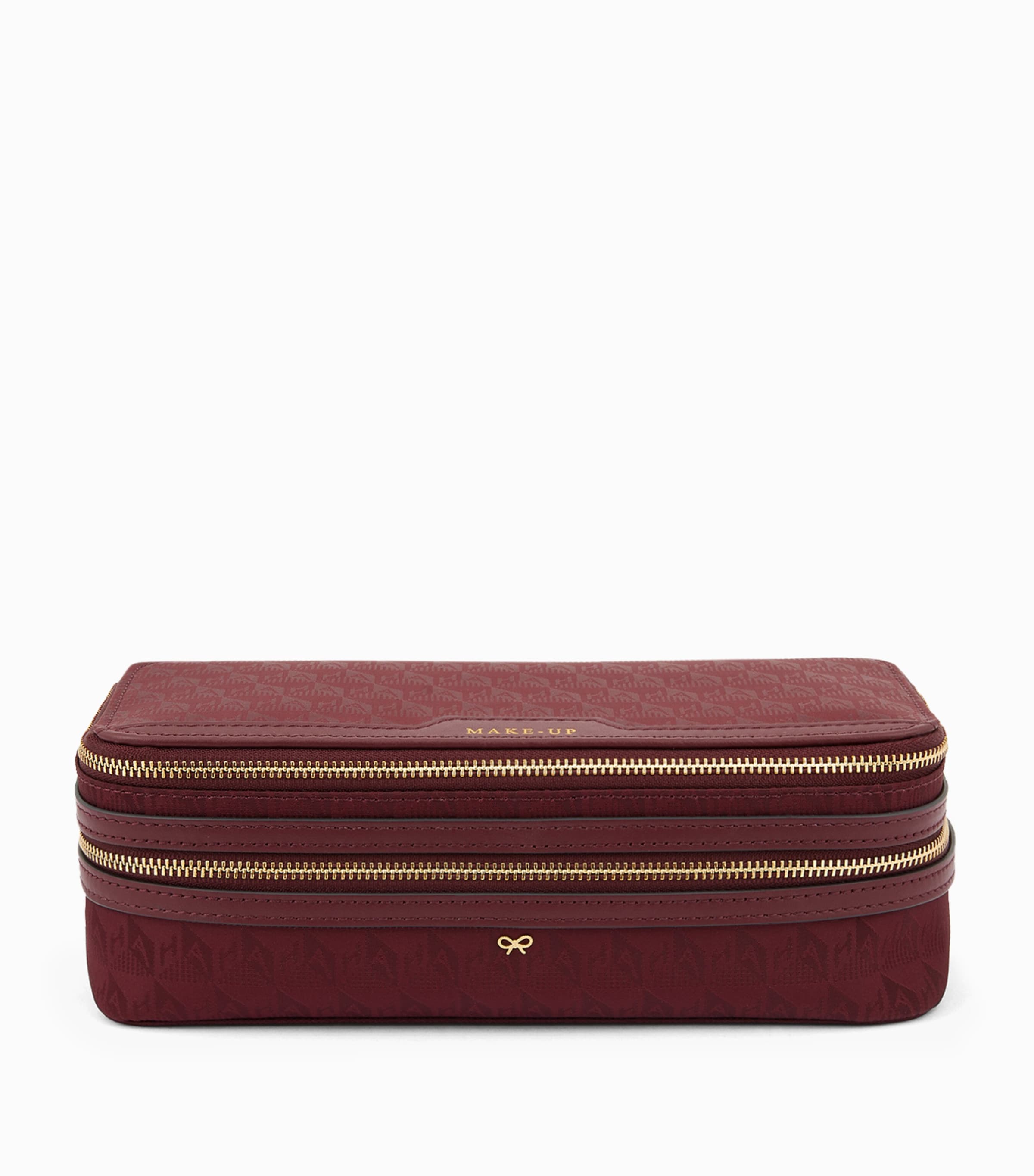 Anya Hindmarch Jacquard Logo Make-Up Pouch - British product