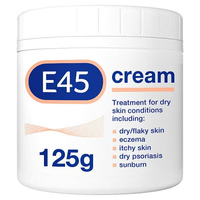 E45 Dermatological Moisturising Cream For Dry Skin 125g