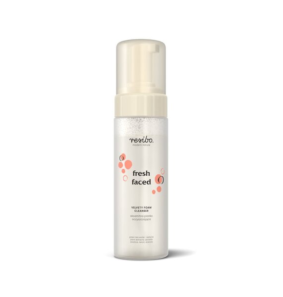 Resibo Fresh Faced Velvety foam cleanser 150ml, imported from the UK