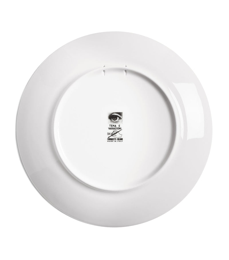 Fornasetti Tema e Variazioni No. 94 wall plate 26cm - British product