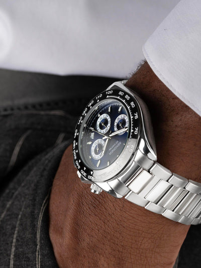 Sekonda Silver Tone Circuit Analogue Watch 39mm